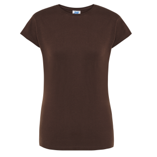 T-Shirt Brązowy - Damski