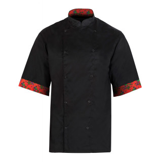 Bluza kucharska Góralski Folk - Krótki rękaw