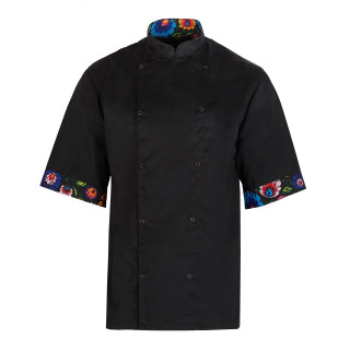 Bluzy kucharskie Folk Design - krótki rękaw