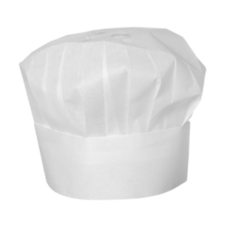 Czapka kucharska  - zestaw 10 sztuk - kod 560044