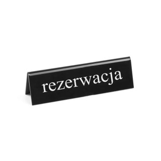 Tabliczka informacyjna "Rezerwacja" EN