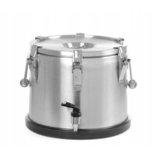 Termos stalowy do transportu żywności z kranem  15 litrów - kod 710135