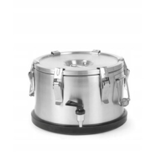 Termos stalowy do transportu żywności z kranem  10 litrów - kod 710128