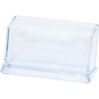 Stojak na wizytówki DONAU, polistyren, przeźroczysty