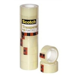 Taśma biurowa SCOTCH® (550), 19mm, 10m, w folii, 8szt., transparentna