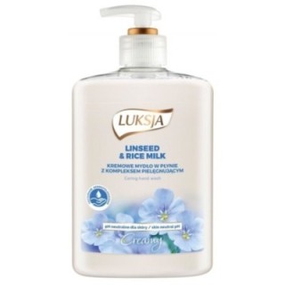 Mydło w płynie LUKSJA Creme, len i mleczko ryżowe, 500ml
