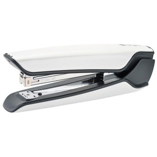 Zszywacz KANGARO Nowa-210S/S, zszywa do 30 kartek, metalowy, w pudełku PP, metaliczny biały