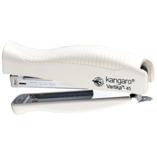 Zszywacz KANGARO Vertika-45+zszywki, zszywa do 30 kartek, blister, beżowy