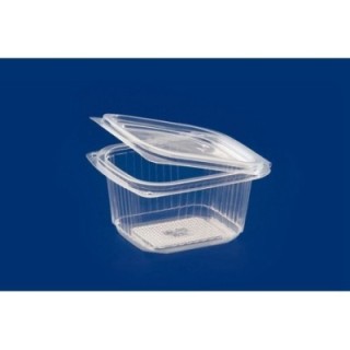 Pojemnik prostokątny zamykany z wieczkiem 375 ml PP, cena za opakowanie 50szt