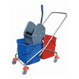 Wózek 2-wiaderkowy 2x25L na stelażu metalowym