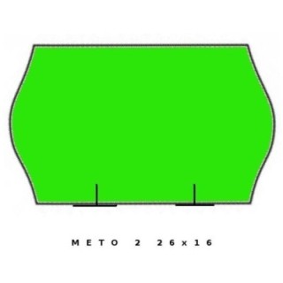 Fluor zielona METO dwurzędowa, 26x16 fala op.5szt.