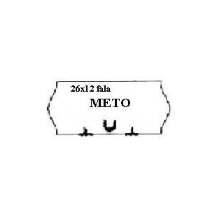 Biała METO jednorzędowa, 26x12 fala op.5szt.