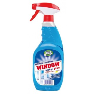 Płyn do mycia szyb i luster WINDOW PLUS Ammonium 750ml z rozpylaczem
