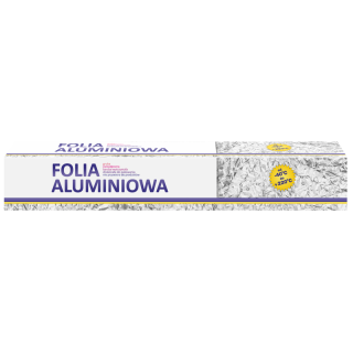 Folia aluminiowa dla gastronomii 440mm 1,5kg -kartonik z nożykiem CLARINA