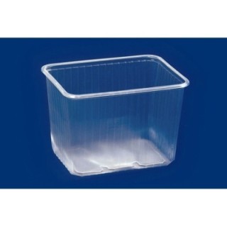 Pojemnik prostokątny bezbarwny KP-823 2000ml PP, cena za opakowanie 50szt