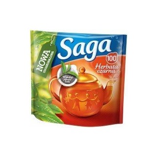 Herbata Saga Ekspresowa, 100 torebek, op. 1 szt.