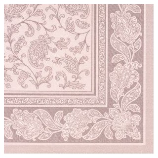 Serwetki PAPSTAR Royal Collection ORNAMENTS 40x40 mocca opakowanie 50szt