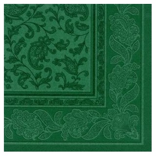Serwetki PAPSTAR Royal Collection ORNAMENTS 40x40 c.zieleń opakowanie 50szt