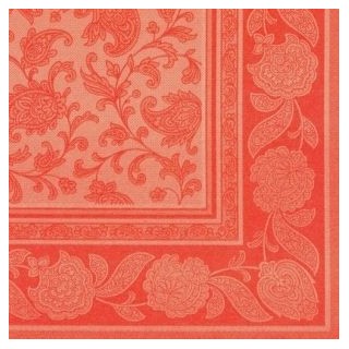 Serwetki PAPSTAR Royal Collection ORNAMENTS 40x40 czerwony opakowanie 50szt