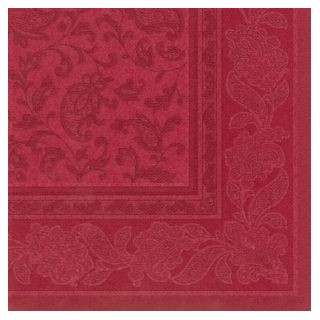 Serwetki PAPSTAR Royal Collection ORNAMENTS 40x40 bordowy opakowanie 50szt.