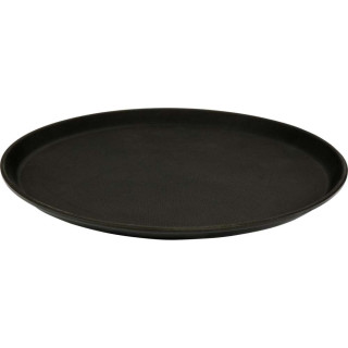 Taca kelnerska antypoślizgowa czarna okrągła 40,5