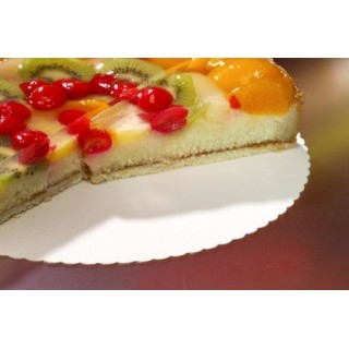 Podkłady pod tort PURE okrągłe Ø 28 cm, krawędzie ząbkowane opakowanie 100szt