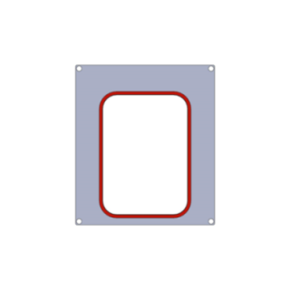 Ramka, matryca do tacek 187x137mm niedzielona, maszyna AG02