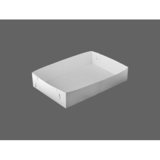 Pudełka składane do ciast z perforacją po środku 23x15,5x4,5 op.100szt.