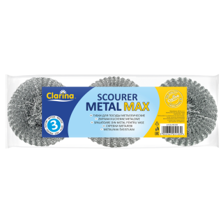 Zmywak-druciak gospodarczy metalowy CLARINA MAXI op.3szt
