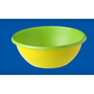 Miska BICOLOR, 10 szt. 380ml zielony/żółty