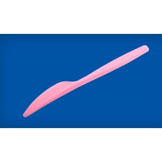 Nóż BICOLOR różowy, cena za opakowanie 20szt