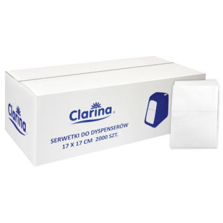 Serwetki 17x17 do dyspensera MINISERVICE, składane 1/4 op.2000szt