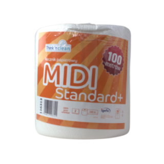 Ręcznik rola MIDI Standard+ op.6rol., celuloza 2W 100m TnC