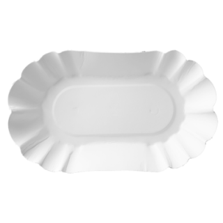 Tacki papierowe owalne 10,5x17,5x3 cm, cena za opakowanie 250szt