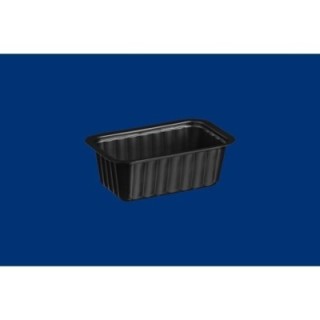 Pojemnik prostokątny czarny do zgrzewu CL375N 370ml, cena za opakowanie 100szt