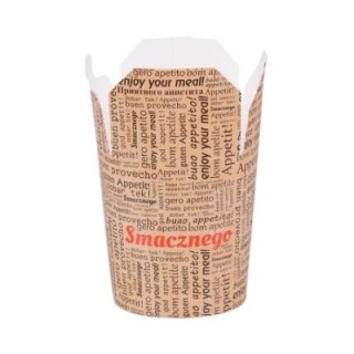 KEBAB BOX 500ml, nadruk standard SMACZNEGO, cena za opakowanie 50szt