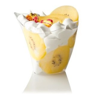 FINGERFOOD - kubek DORICO 300 ml 9,5cm x h.9cm x śr.11,6cm transparentny PS op. 50 sztuk