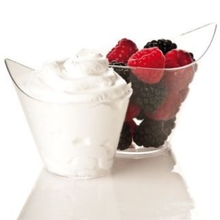 FINGERFOOD - kubek GOCCIA 11,2x7,2x8cm 200 ml transparentny PS op. 50 sztuk