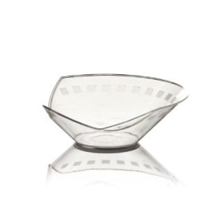 FINGERFOOD - pucharek DOMINO II transparentny PS śr.8cm x h.2,5cm op. 50 sztuk