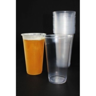 Kubek PP do piwa 0,5l PREMIUM gładki, bez przetłoczeń, średnica 95mm, cena za 50 sztuk
