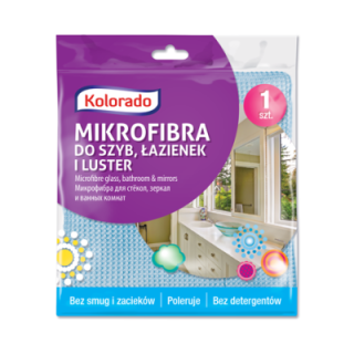 Ściereczka z mikrofibry do szyb KOLORADO 35x35 cm