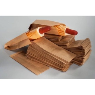 Torebki HOT-DOG brązowe TnG 190x75x25mm op. 1000 sztuk