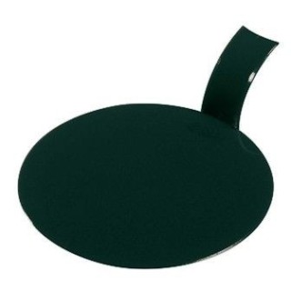 FINGERFOOD - tacka okrągła z uchwytem czarna, fi 8cm op. 100 sztuk