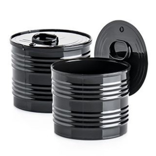 FINGERFOOD - puszka 220ml czarna fi 7,6/h 6,4  z zamknięciem op. 10 sztuk
