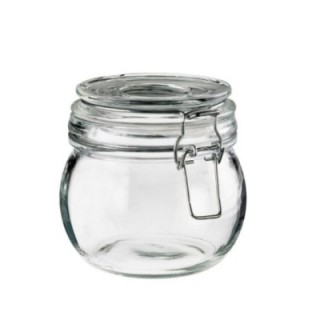 FINGERFOOD słoik szklany 400ml z zamknięciem śr.11xh.10 cm, op. 4 sztuk