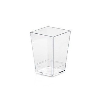 FINGERFOOD - kubek KUBIK 60 ml transparentny 4 x 4 x h 5,5cm op. 50 sztuk