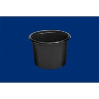 Pojemnik okrągły fi115mm, czarny - surówka, gorący sos, zupa 500ml op. 50 sztuk