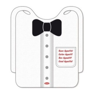 Śliniak TNT dla gości 37 x 40 cm PP nadruk koszula i mucha op. 100 sztuk