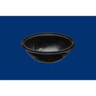 Pojemnik sałatkowy, czarny PET 750ml fi 180mm op. 50 sztuk