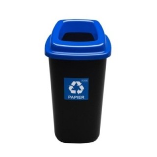 Kosz SORT BIN 90l PAPIER niebieska pokrywa